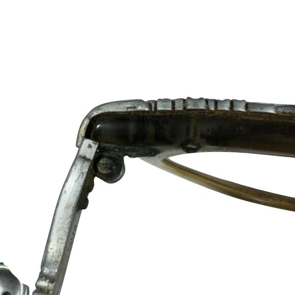 American Optical VTG 60’s Aluminum Frame Floral Cats Eye Glasses 5 1/4 - Picture 14 of 16